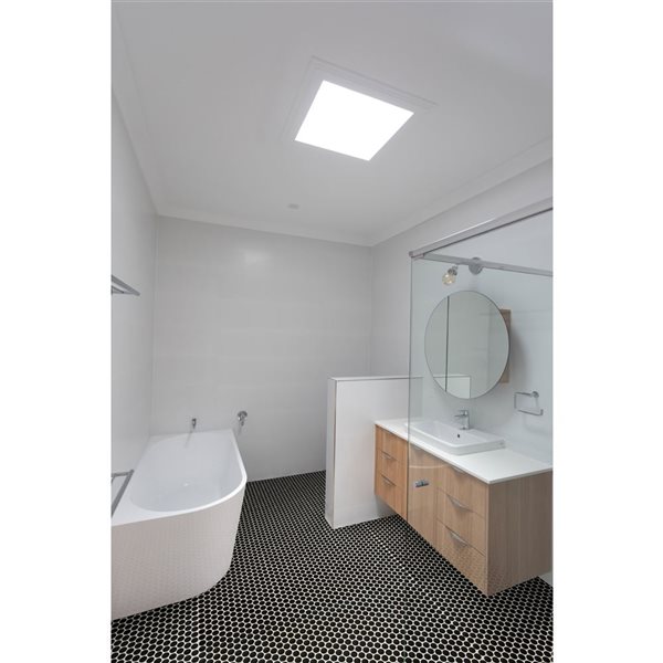 Ackland Nivora 15-Pack 12.32 x 11.38-in Black Matte Porcelain Mosaic Tile