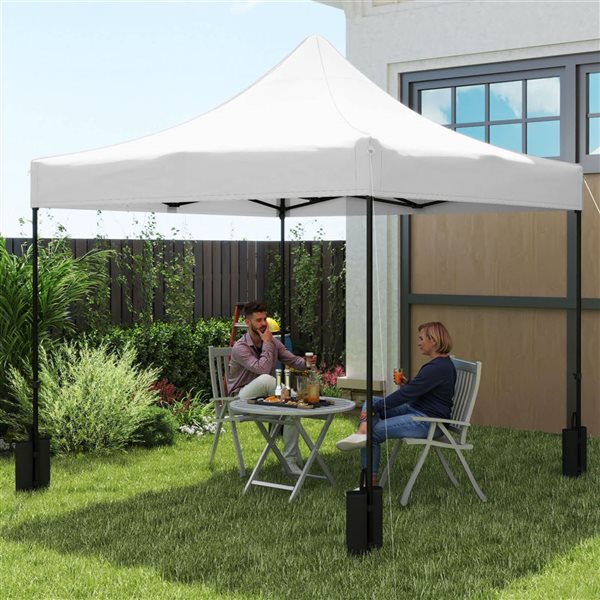 Outsunny 10 x 10-ft Gazebo Canopy Replacement Top with 4 Weight Bags
