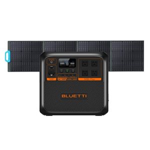 Centrale électrique portative AC180P BLUETTI série Premium, panneau solaire SP200L et batterie 1440 Wh LiFePO4