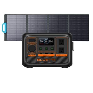 Centrale électrique portative AC2P BLUETTI série Premium + panneau solaire SP100L et batterie 230 Wh LiFePO4