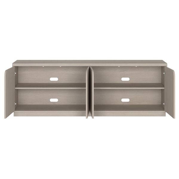 Hailey Home Fitzroy Rectangular TV Stand for TV's up to 78-in - Alder White