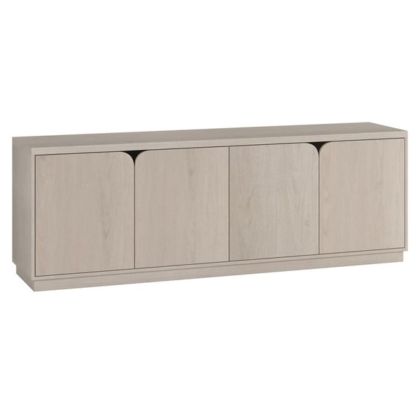 Hailey Home Fitzroy Rectangular TV Stand for TV's up to 78-in - Alder White