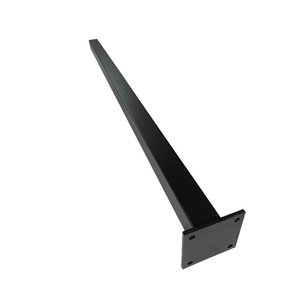 Slipfence 3-in x 3-in Plated Surface Mount 6-ft Post
