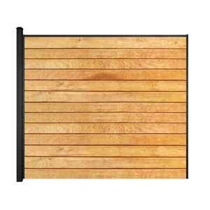 Slipfence Horizontal Wood Panel Kit for 6-ft High Fence