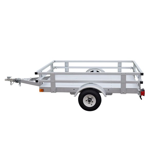 Stirling 4 x 6-ft Steel Rail Side Kit Trailer