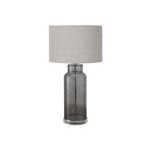 Monarch Specialties 28-in Grey Glass Contemporary Table Lamp with Grey Shade