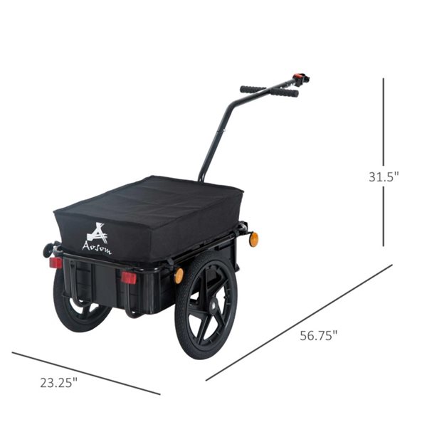 Aosom Grey Multi-Functional Storage Trailer
