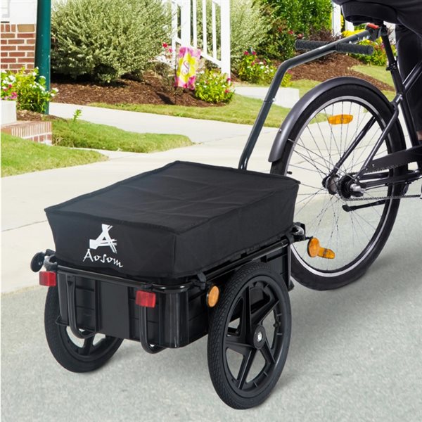 Aosom Grey Multi-Functional Storage Trailer