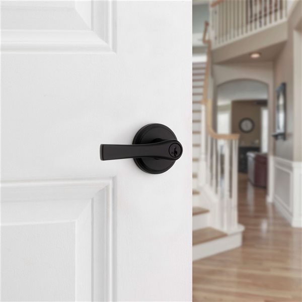 Weiser Katellla Keyed Door Lever - Matte Black
