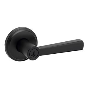 Weiser Trafford Keyed Door Lever - Matte Black