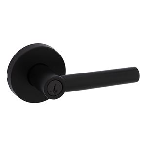 Weiser Milan Keyed Door Lever - Matte Black