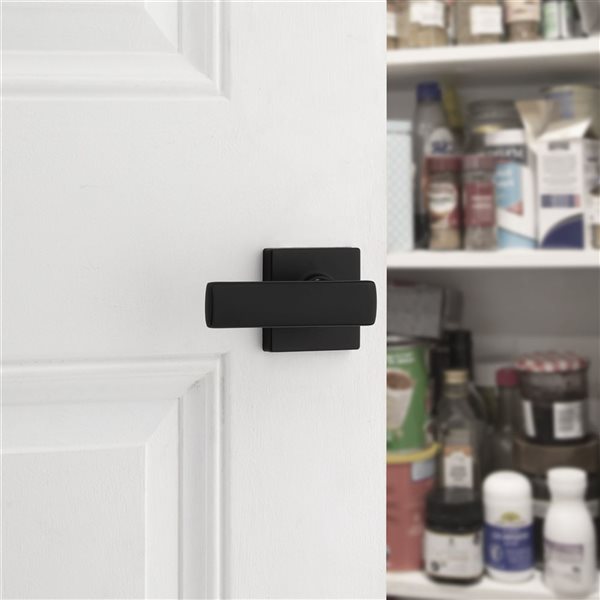 Weiser Breton Dummy Door Lever - Matte Black