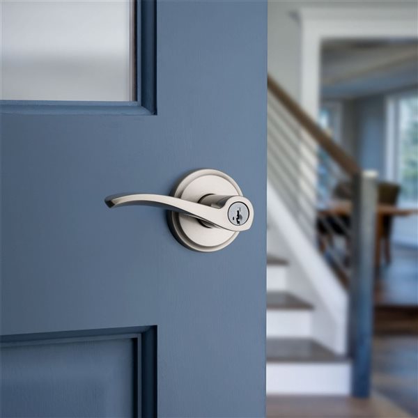 Weiser Sedona Keyed Door Lever - Satin Nickel