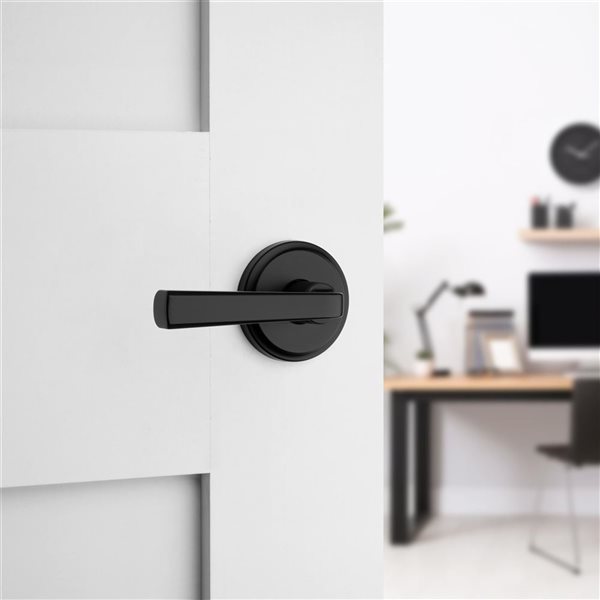 Weiser Trafford Passage Door Lever - Matte Black