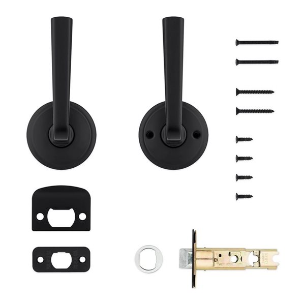 Weiser Trafford Passage Door Lever - Matte Black