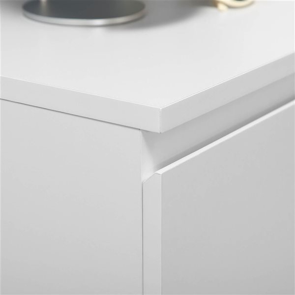 HOMCOM 31.5 W x 15.4 D x 45.3-in H White Composite 5-Drawer Modern Chest