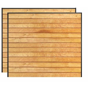 Slipfence Black Powder-Coated Horizontal Channel Kits for 6-ft High Fence - 4/Pk