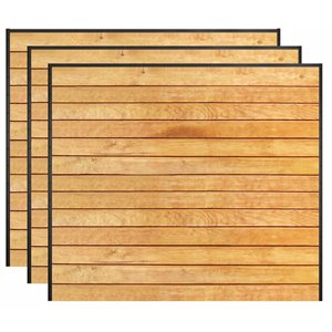 Slipfence Black Powder-Coated Horizontal Channel Kits for 6-ft High Fence - 6/Pk