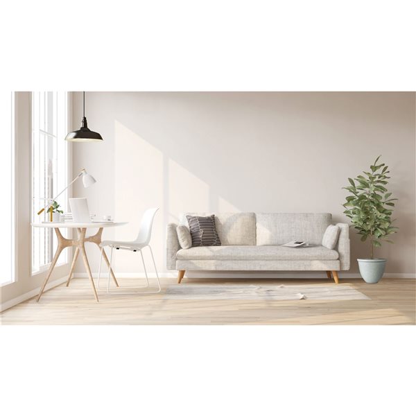 Naturae Decor Medium Plastic Planter 12 x 9-in - Beige Stone Finish - 2/Pk