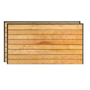 Slipfence Set of 2 2 Horizontal Channel Kits for 4 ft High Fence