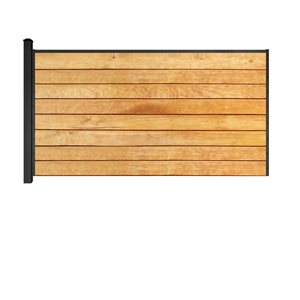 Slipfence 4-ft Horizontal Wood Panel Kit