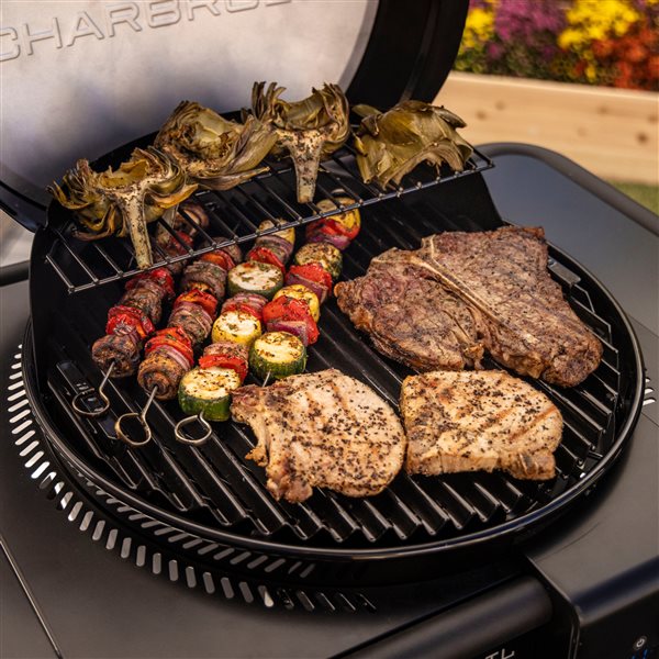 Charbroil Bistro Pro Electric Grill + Charcoal Mode Barbecue - Black