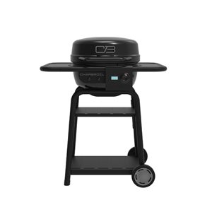 Char-Broil Bistro Pro Electric Grill + Charcoal Mode Barbecue - Black