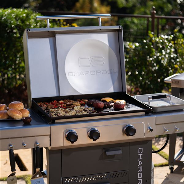Charbroil 28-in 3-Burner Versa-Tile 5-in-1 Propane Cooking Station