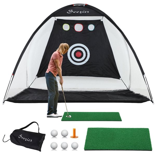 Soozier 8-Piece 10 x 6-ft Multi-Target Golf Practice Net