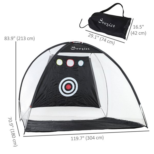 Soozier 8-Piece 10 x 6-ft Multi-Target Golf Practice Net