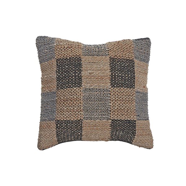 Paire de coussins décoratifs carrés tissés rouge cachemire du 19ème