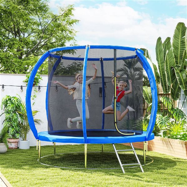 Soozier 8-ft Blue Kids Trampoline with Circular Base
