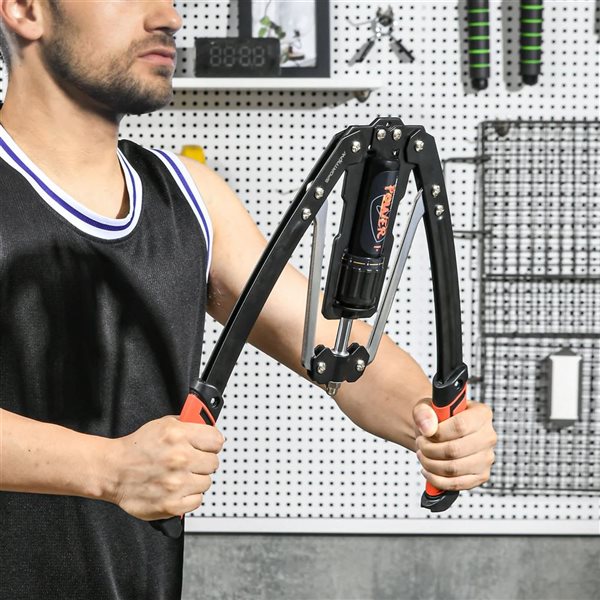 Soozier Black and Red Adjustable 22-440lbs Twister Arm Trainer