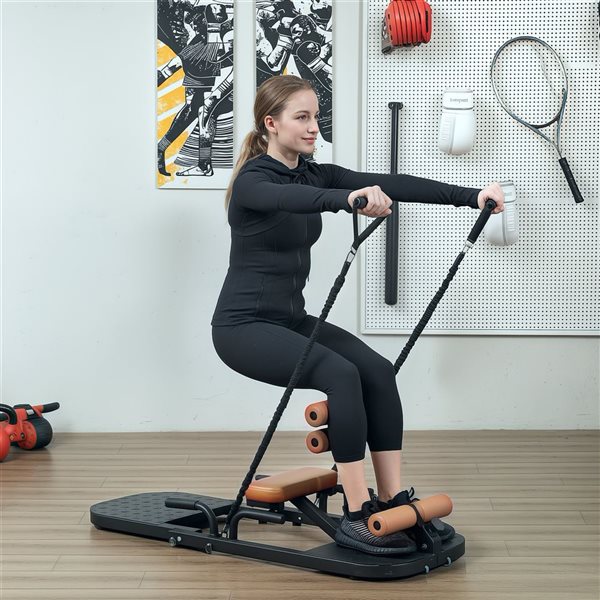 Soozier Foldable Sissy Squat Machine and Hip Thrust Machine