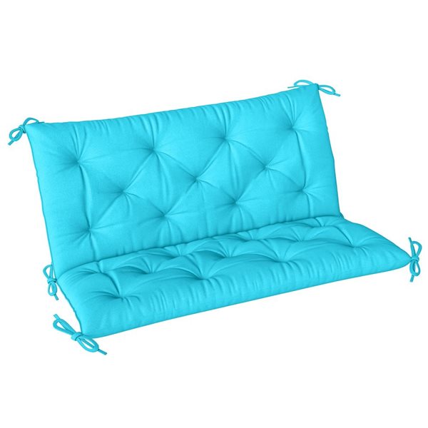 Outsunny Garden Bench Cushion w/ Backrest - Blue