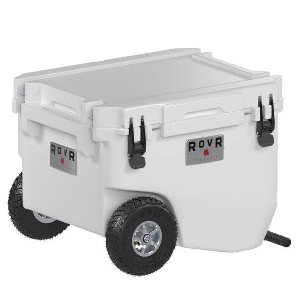 RovR RollR 60 80-Cans White Wheeled Insulated Portable Cooler