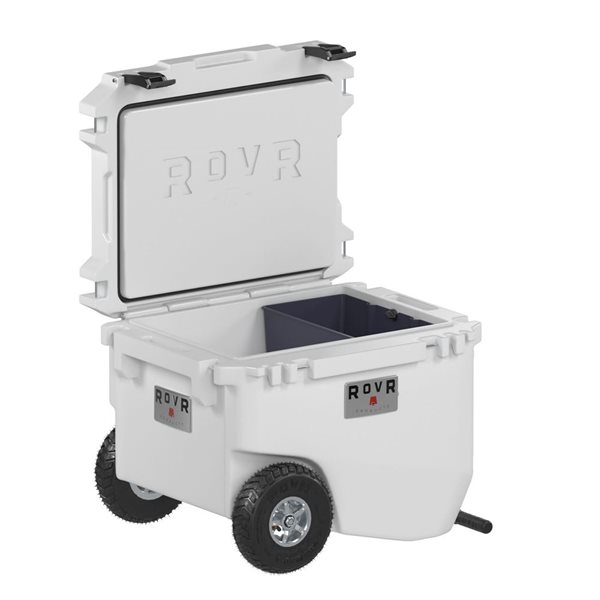 RovR RollR 60 80-Cans White Wheeled Insulated Portable Cooler