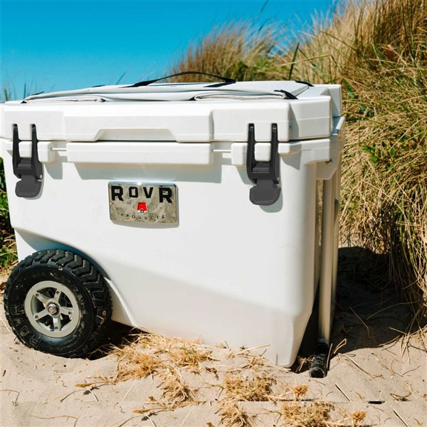 RovR RollR 60 80-Cans White Wheeled Insulated Portable Cooler