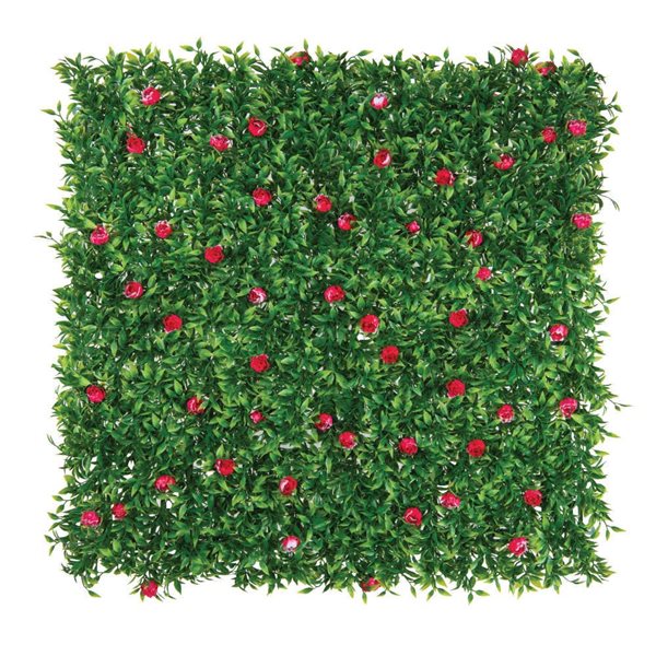 Naturae Decor Pink Rose 20 x 20-in Foliage Panel - 12/Pk
