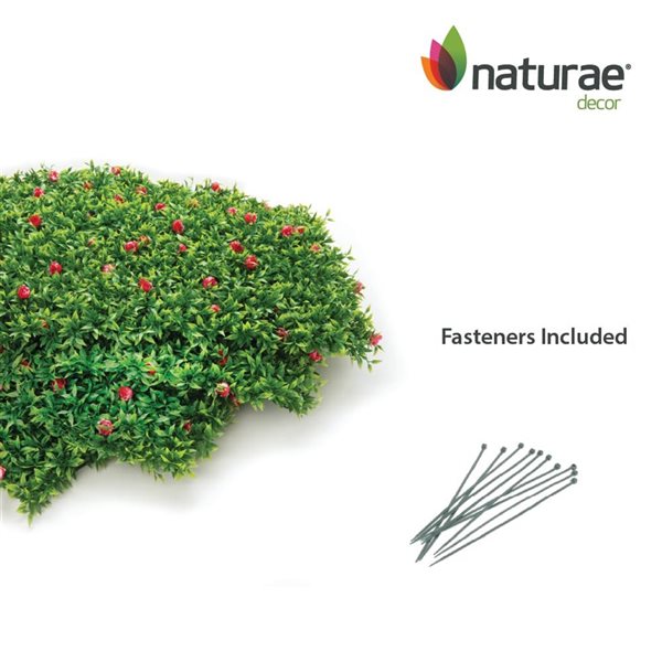 Naturae Decor Pink Rose 20 x 20-in Foliage Panel - 12/Pk