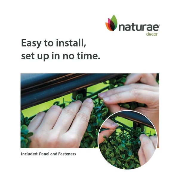 Naturae Decor Pacific Garden 20 x 40-in Green Wall Panel