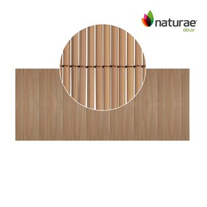 Naturae Decor Artificial Bamboo Privacy Screen 40 x 96-in - Oak Finish