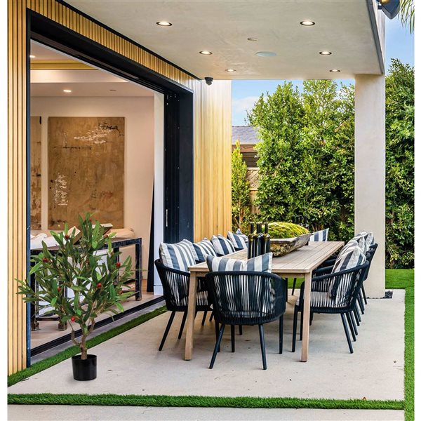 Naturae Decor 33-in H Artificial Indoor/Outdoor Olive Tree