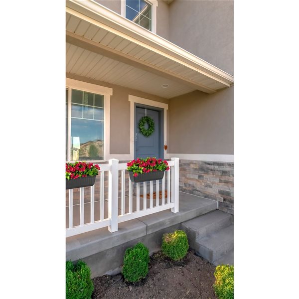 Naturae Decor 13-in H Artificial Indoor/Outdoor Cascading Red Bougainvillea in Rail Planter