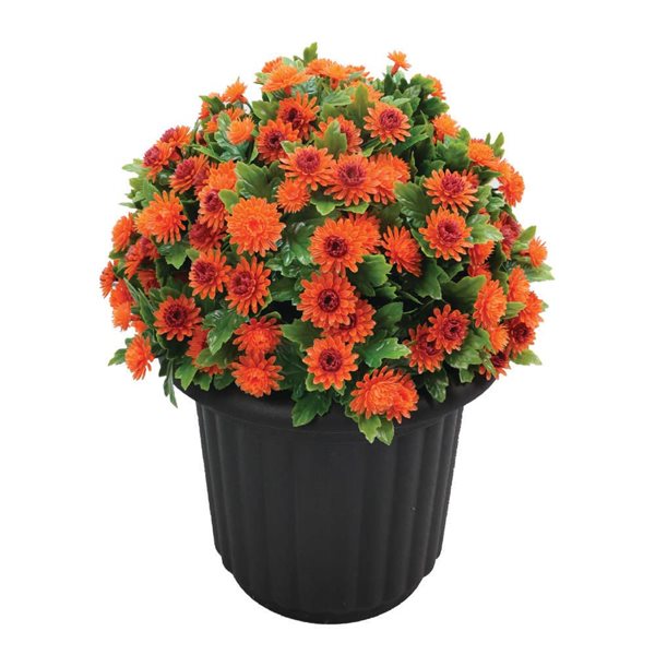 Naturae Decor 15-in H Artificial Indoor/Outdoor Chrysanthemum