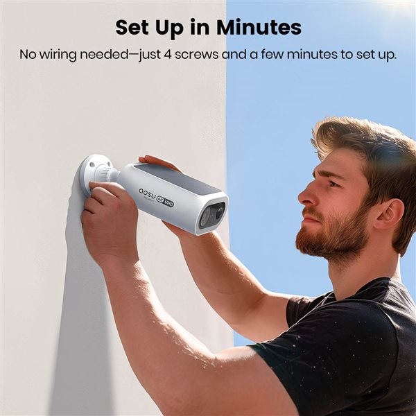 aosu P1 Max Solar Wireless Smart Outdoor Stick Up Security Camera