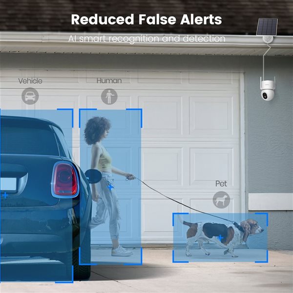 aosu D1 Max Solar Wireless Smart Outdoor Security Floodlight Camera