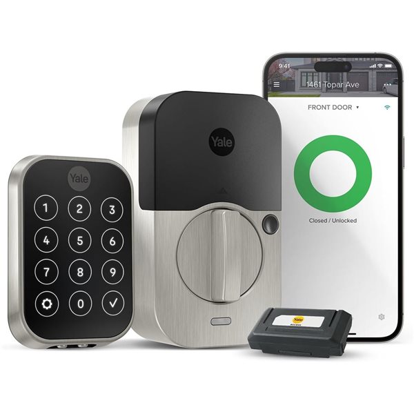 Yale 450 Assure Lock 2 Nickel WiFi Touch Keyfree Electronic Single ...
