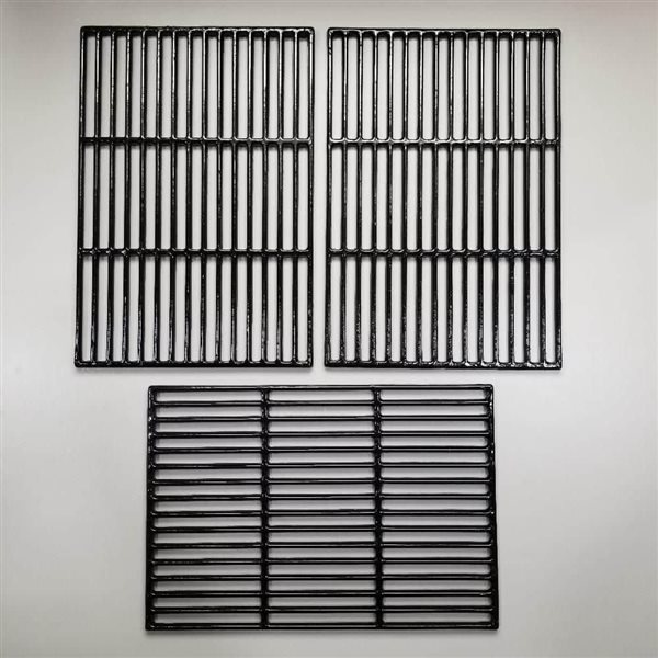 Music City Metals 3 Pcs Grid for Master Chef Gas Grills 34.88-in - Porcelain-Coated Cast Iron