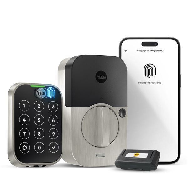 Yale 450 Assure Lock 2 Biometric Touch Keyfree - Nickel